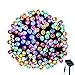 Solar String Lights Outdoor, LOENDE 72ft 200LED 8 Modes Waterproof Multi Color Decorative Lights Christmas Lights for Christmas Tree Indoor Outdoor Garden Party Wedding Decorations