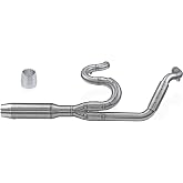 2-into-1 Full Exhaust System Fit For Harley Davidson Touring 2009-2025 Street Glide Road Glide Road King Electra Glide FLHX FLHR FLHT Complete Exhaust Pipe Muffler