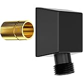 Lavatrum 100% Brass Wall Mounted Supply Elbow, Wall Elbow for Hand Shower, Solid Brass Wall Supply Elbow, Check Valve Include