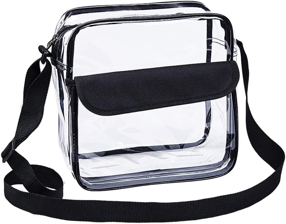 Magicbags Clear CrossBody Messenger Shoulder Bag, NFL and PGA Stadium