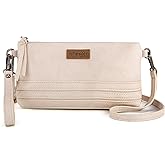 Wrangler Wristlet Wallet for Women, Zipper Wallet with Card Slots, Small Crossbody Wallet with Wrist Strap