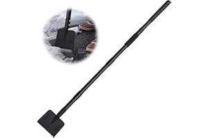 Ice Chopper, Snow Ice Scraper for Driveway, Sidewalk Ice Chipper Tool with 67.5" Long Handle, Heavy Duty Forged Steel Blade a
