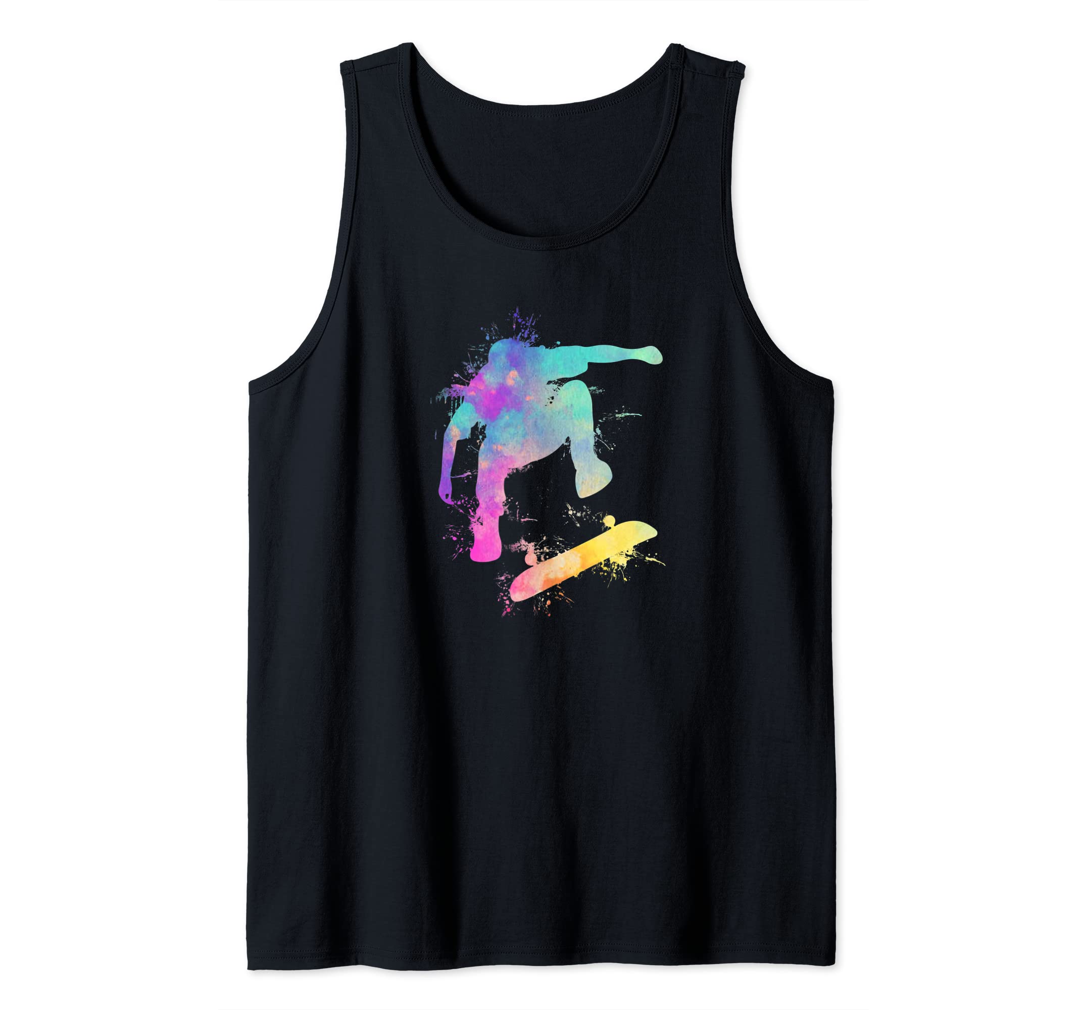 Skateboard Skateboarder Watersplash Skater - Skateboarding Tank Top