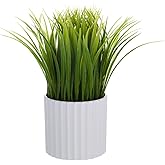 Meneco Artificial Wheat Grass Fake Potted Plant Indoor Decor (10', Grass)