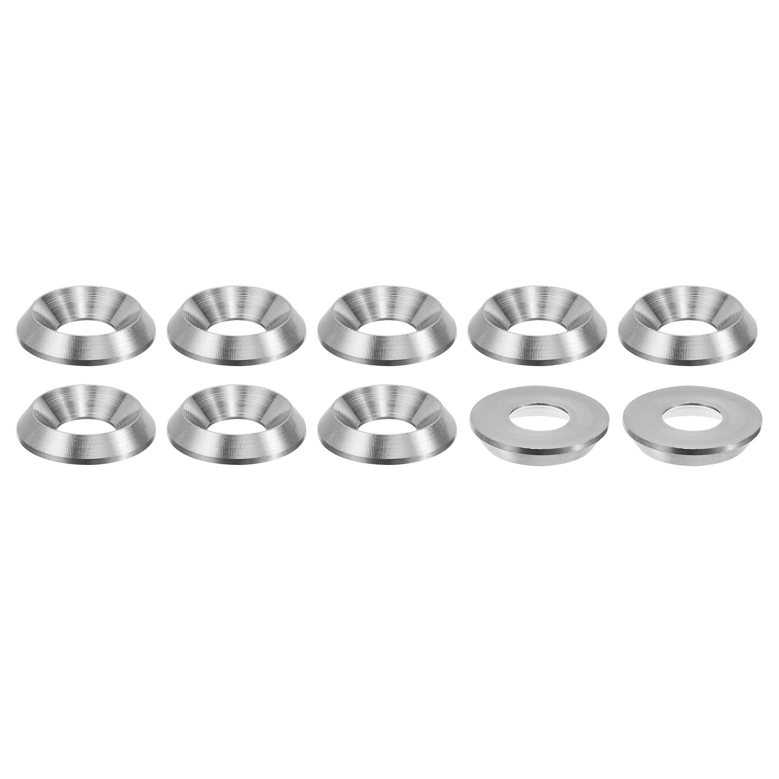 PATIKIL M6 Finish Countersunk Washer, 10pcs 15mm Dia. 2.8mm Tall Solid 304 Stainless Steel CNC Finish Cup Washer Screw Head Gasket for Industrial Construction — image 1