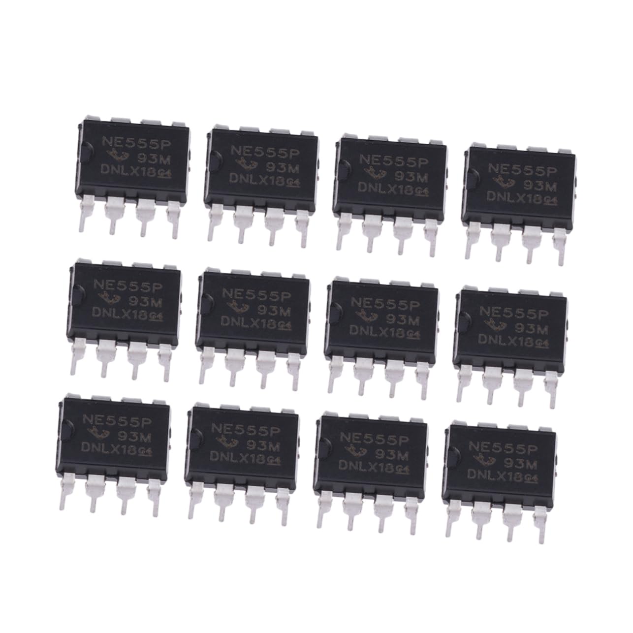 Mobestech Ne555P Electronic Timer Ic 12Pcs 555 Timer Chip for Precision Timing Circuits Programmable