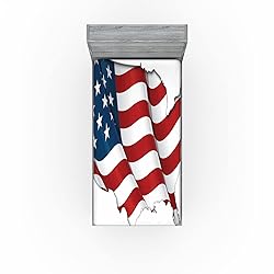 Ambesonne World Map 2 Pack Fitted Sheet, United