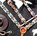 Showman Turquoise & Orange Beaded Aztec Leather Headstall & Breast Collar Set! New Horse TACK!thumb 3