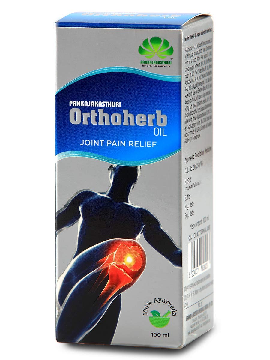 Pankajakasthuri Orthoherb Oil Joint Pain Relief 100 Ayurves 100ml