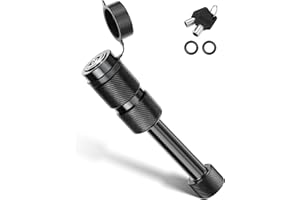 JOYTUTUS Trailer Hitch Lock, with 5/8'' Dia 2-3/4'' Long Pin, Fits 2 Inch Class III-IV Receiver, for Trailer Truck Car Boat, 