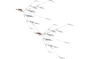 SF 4/8 Blades Alabama Rigs Umbrella Fishing Rigs Lure for Bass Fishing Bait Rigs 9.1inches/23cm