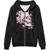 ELEDIZI Thin Oversized Zip Up Hoodie with Pockets Women Lightweight Sweater Graphic Sweatshirts for Women Size XS-5XL