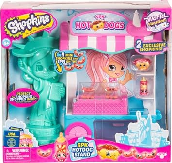 Shopkins Season 8 USA Hotdog Stand Playset, Toys for Girls, 4 Years & Above, Collectible Toys, Gifting