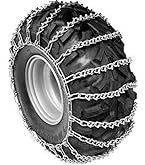 The ROP Shop | Pair Of 2 Link Tire Chains 18x7x8 For Snow Blowers, Lawn