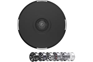 HALOBLK HALODISC 2 Wheel Covers Designed for Tesla Model 3 (19“ Warp Wheels & Nova Wheels & Sport Wheels) Model Y (19" Crossflow Wheels & Gemini Wheels) & Model S (19" Tempest Wheels), RTP-Black