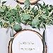 Supla 100 Pcs Greenery Wedding Table Setting Name Place Cards Watercolor Floral Eucalyptus Escort Cards Party Tented Cards Guest Seating Cards Buffet Cards Folded Cards for Christmas Dinner Birthday