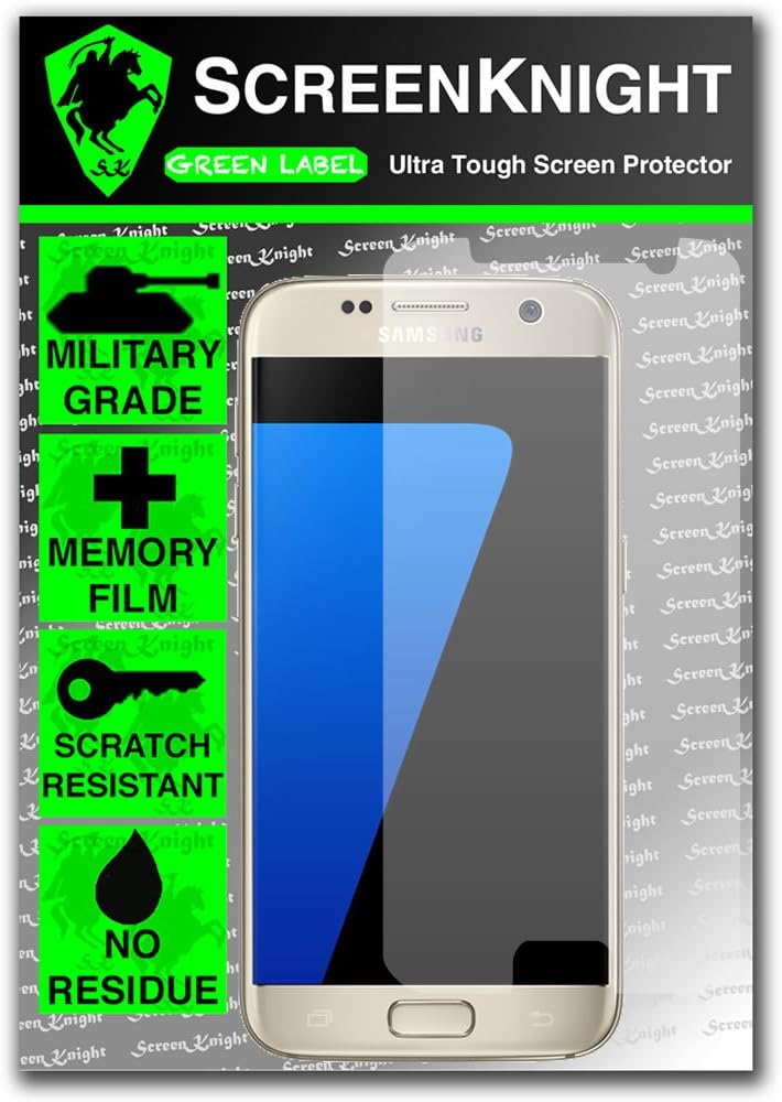 ScreenKnight Samsung Galaxy S7 Invisible Military shield Front Screen Protector