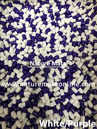 1000 Empty Gelatin Capsule Size 0 - Purple & White (US Quality) 1000 Empty Gelatin Capsule Size 0 - Purple & White (US Quality)