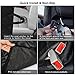 WENFENG Pet Seat Cover, Waterproof & Scratch Proof Dog Car Seat Covers, Hammock Convertible, Non-Slip Backing with Seat Anchors, Machine Washable Backseat Cover for Cars, Trucks and SUVS