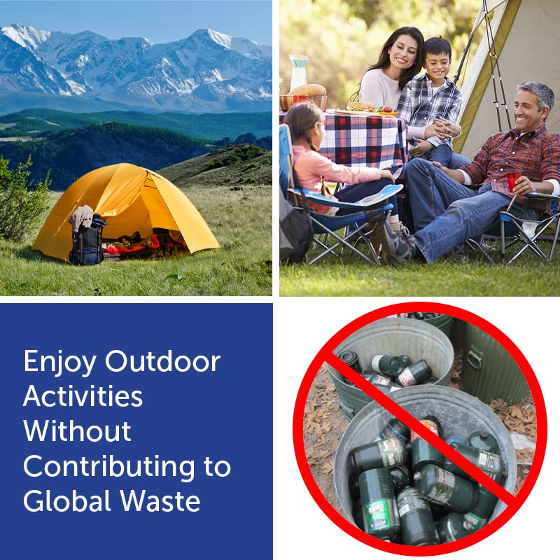 Flame King Refillable Gas Growler 10 Pound Propane Tank with Carry Case