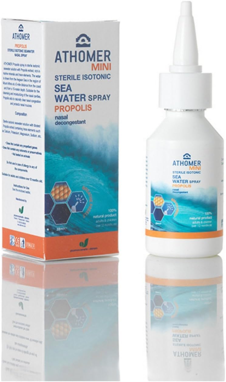 All Natural Seawater Nasal Spray with Propolis, for Colds Blocked Nose & Hayfever, Heals Minor Nasal Injuries. Non Allergic - Image 4
