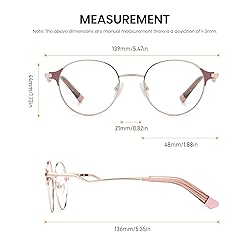 Cyxus Round Blue Light Blocking Glasses for Women