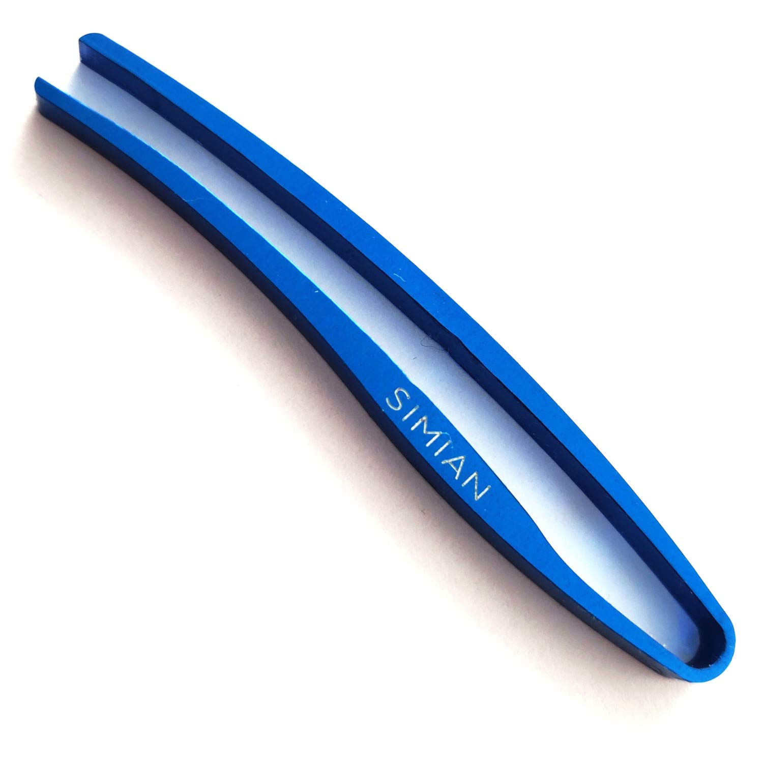 SIMIAN Slim Tweezers - Precision Tweezers Professional Quality Made in Japan for Eyebrow Eyelash Women and Men (Blue)