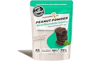 Flavored PB Co. Peanut Butter Powder, Low Carb and Only 45 Calories, All-Natural from US Farms (Mint Chocolate Cookie)