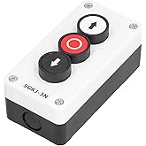 Waterproof Momentary Switch Station Box Up Down Stop Control Push Button for Winch Roller Door Truck Tail Lift (SGKJ-3N)