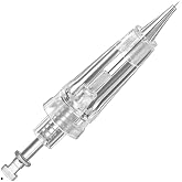 Whalrace PMU Needles, 10 PCS 1P/1R Safe and Disposable Microblading Needles, PMU Needles 1RL for Shading Eyebrows, Eyeliners, Tattoo, Lip Tinting