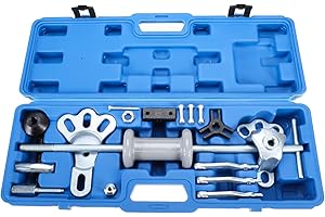 BTSHUB 9-Way Slide Hammer Puller Kit Axle Bearing Hub Auto Set, Axle Front Rear Wheel Bearing Dent Hub Gear Puller Remover Set