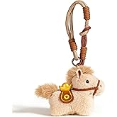 Handmade Horse Bag Charm for Backpacks & Purses, Cute Animal Keychain Accessory, 6.34x3.94 Inch Mini Horse Decor