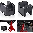 ADTOPI Jack Pad Adapter Rubber Jack Stands Universal Rubber Pads for Hi Lift Steel Car Jack Stand, Frame Rail Jack Pinch Weld Protector - 2 Pack