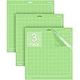 Gwybkq Cutting Mat for Cricut (12x12 Inch,3 Mats) Explore Air 2/Maker/Maker 3 Adhesive Sticky Standard Green Grip Cutting Mats Replacement Accessories for Crafts