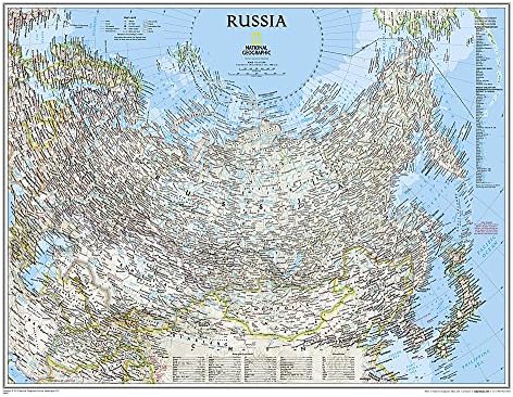 Russia Classic, Tubed: Wall Maps Countries & Regions (National Geographic Reference Map)