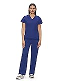 floralhue Scrubs for Women, V-Neck Scrubs Top