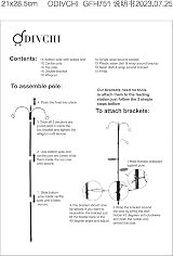 DIVCHI Bird Feeder Station with 2 Dishes, Metal Stand, Hanging Pole view 6