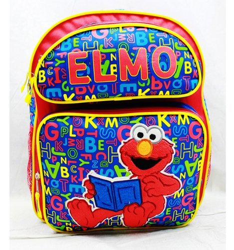 Medium backpack - sesame street - elmo abc reading
