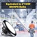 TREONYIA UFO LED High Bay Light 5000K ETL&DLC Listed (600W HID/HPS Equivalent), Super Bright LED Shop Garage Warehouse Lighting Lamp Fixture, IP65 Waterproof (with UL Approved 5’ Cable) (150)