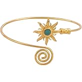 Nexoluxa Arm Cuff Minimalist Simple Upper Arm Cuff Bracelets for Women Gold and Silver Plated Arm Bangle Armlets Adjustable Jewelry