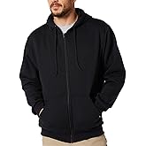 Mlgaril Mens Zip Up Hoodie Long Sleeve Fleece Full-zip Hooded Sweatshirt Pullover With Kangaroo Pocket S-3XL