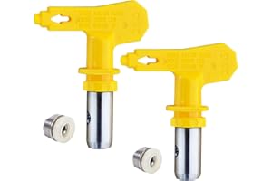 Jewboer 2 Pack Reversible Spray Tip Nozzle for Airless Paint Spray Guns and Airless Sprayer Spraying Machine (315)