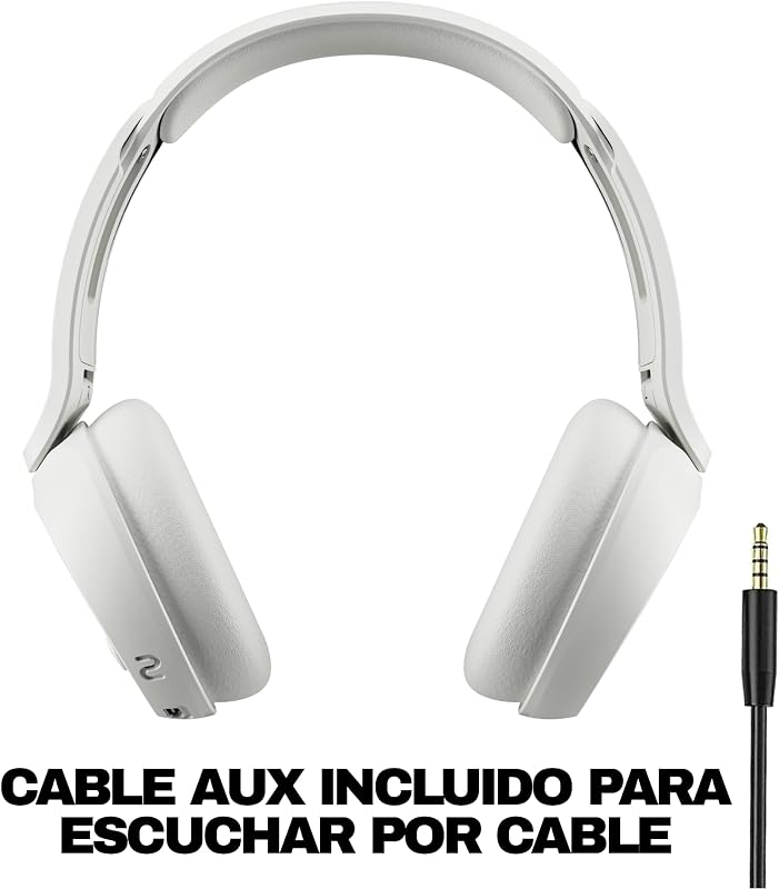 Auscultadores sem fios Bluetooth Icon 180, com até 50 horas de autonomia, leves e confortáveis, ajuste seguro, resistentes ao suor e à água, microfone, para iPhone e Android - Bone
