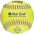 Worth | Slowpitch Softballs | USA / ASA Approved | 12 Count | Multiple Options