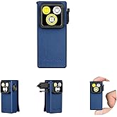 OLIGHT Oclip Ultra EDC Flashlight Clip-on Light, 530 Lumens Rechargeable with Type-C Charging, Combines Floodlight, Spotlight and UV, Triple Magnetic Lights for Inspection and Work (Navy Blue)