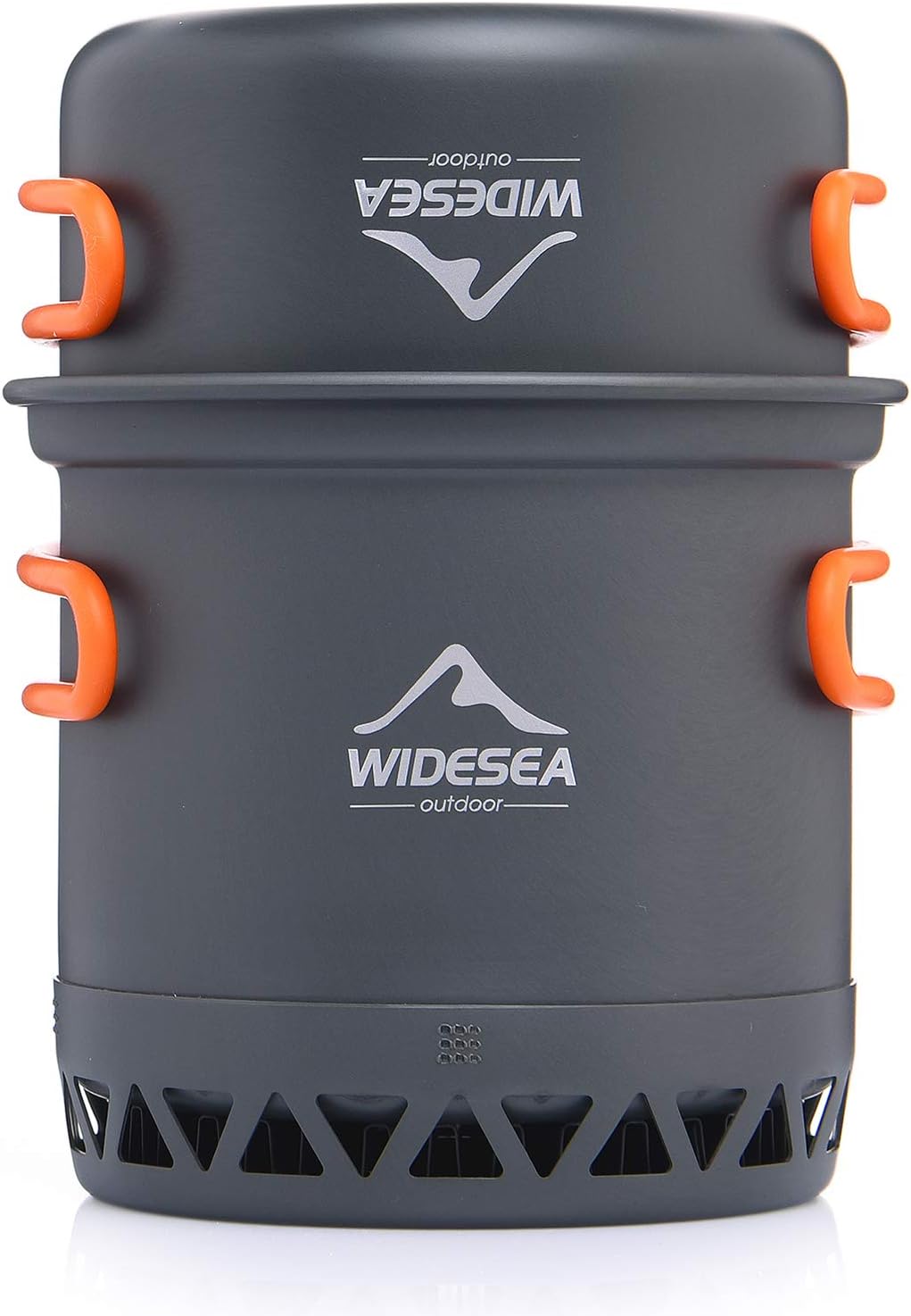 widesea Camping Cookware Outdoor Pot Pan Cooking Equipment Heat Exchange Design for Hiking Backpacking : Sports & Outdoors