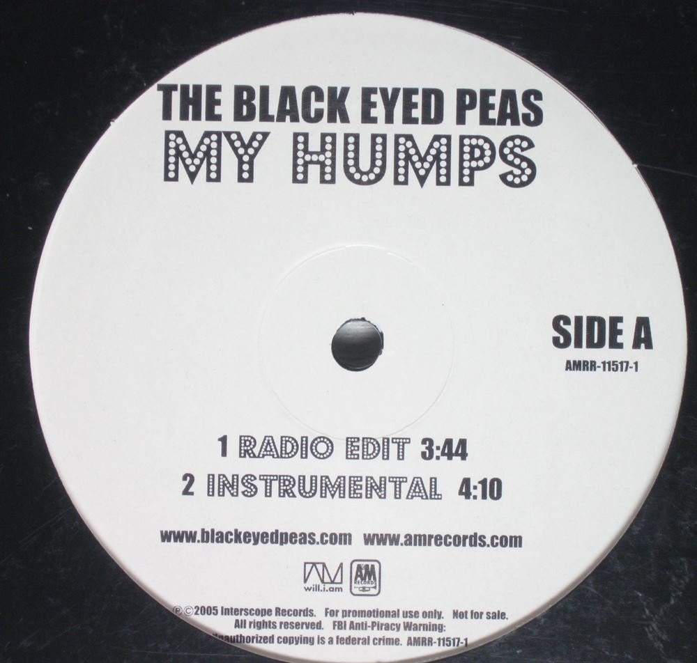 Black Eyed Peas My Humps [Vinyl] Music