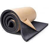 XCEL Marine Foam Roll with Self Adhesive - Black, 72" x 17" x 1/4" Closed Cell Foam Rubber Water Resistant Padding Sheet - Home, Marine, Garage, Automotive, Crafts &amp; Cosplay (Black, 72" x 17" x 1/4")