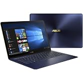 ASUS ZenBook 3 Deluxe UX490UA Laptop, 14" FHD, Intel Core i7-8550U, 16GB RAM, 512GB NVMe SSD, Windows 11 Pro, Royal Blue (Renewed)