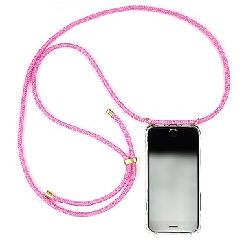 KNOK Case Handykette Handyhülle mit Band Kompatibel mit iPhone 6 p& iPhone 6s 6 s - Handy-kette Handy Hülle mit Kordel zum Um